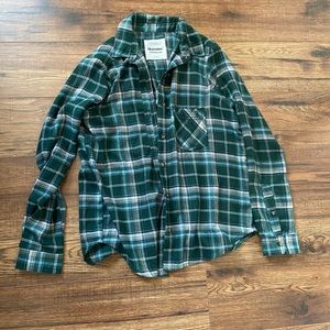 Women’s green flannel